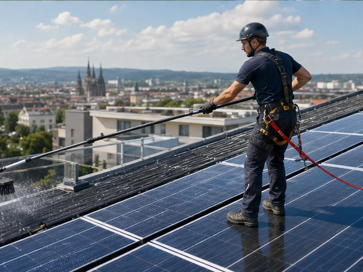 PV Reinigung - Bauteile im Zusammenhang prüfen
